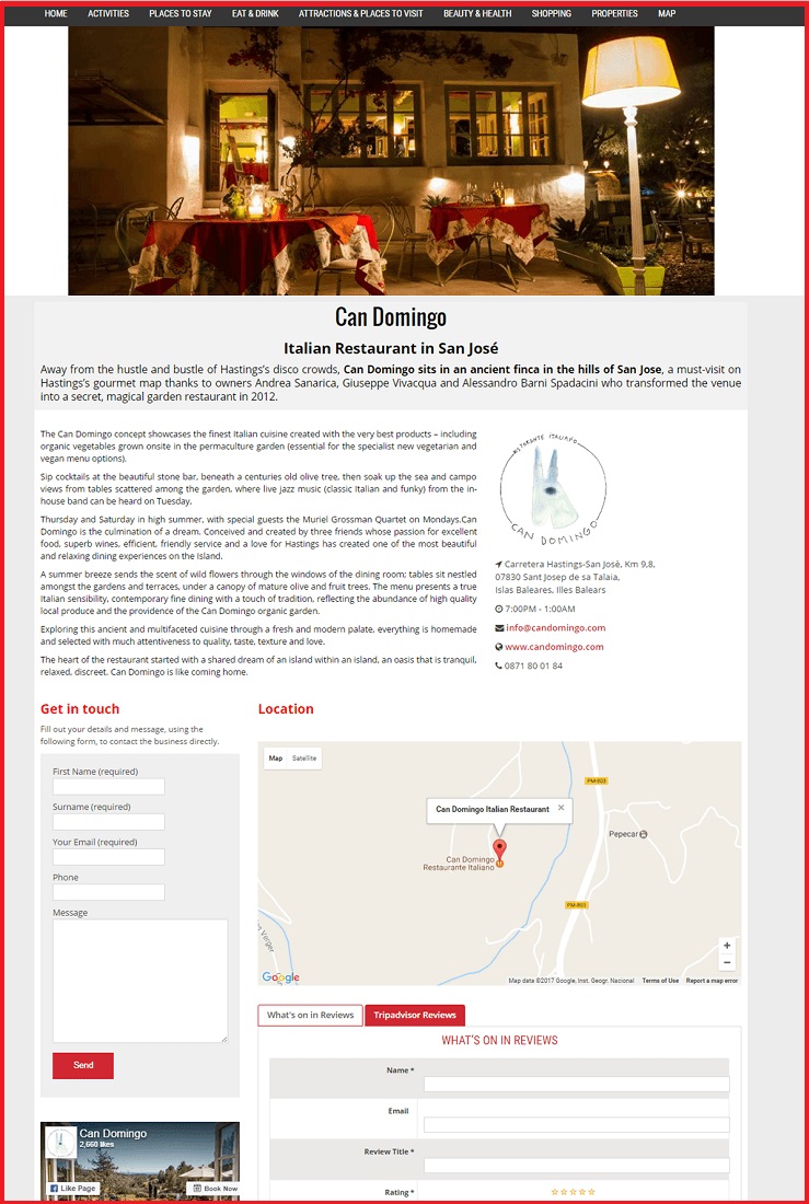 Sales Page Example when Advertise with us What's on in NSW.com